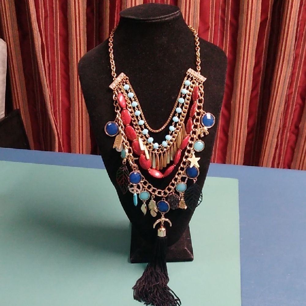 Elegant Multicolor Statement Necklace
